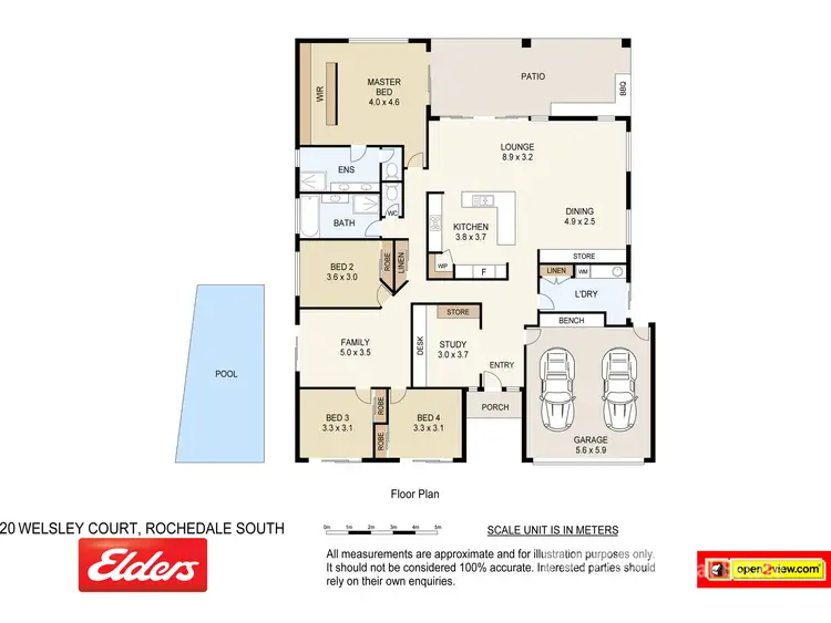Floorplan of Homely house listing, 20 Welsley Court, Rochedale South QLD 4123