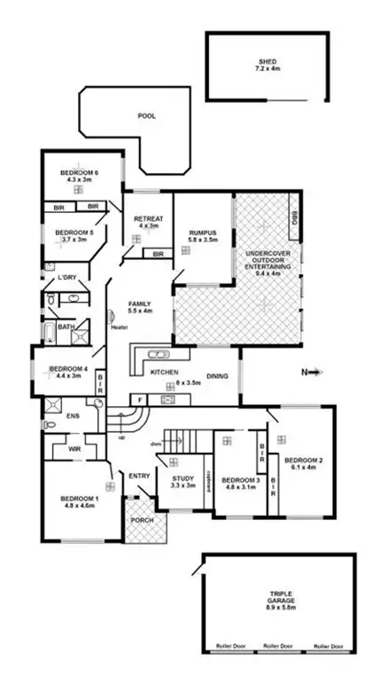 Floorplan of Homely house listing, 12 Ibis Crescent, Hallett Cove SA 5158
