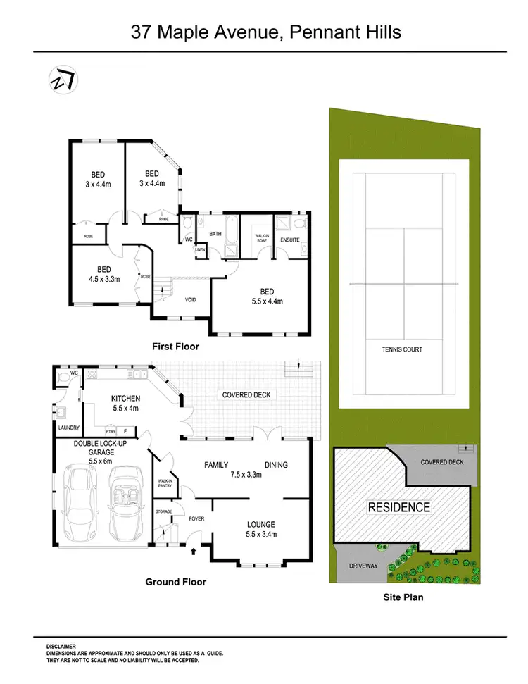Floorplan of Homely house listing, 37 Maple Avenue, Pennant Hills NSW 2120