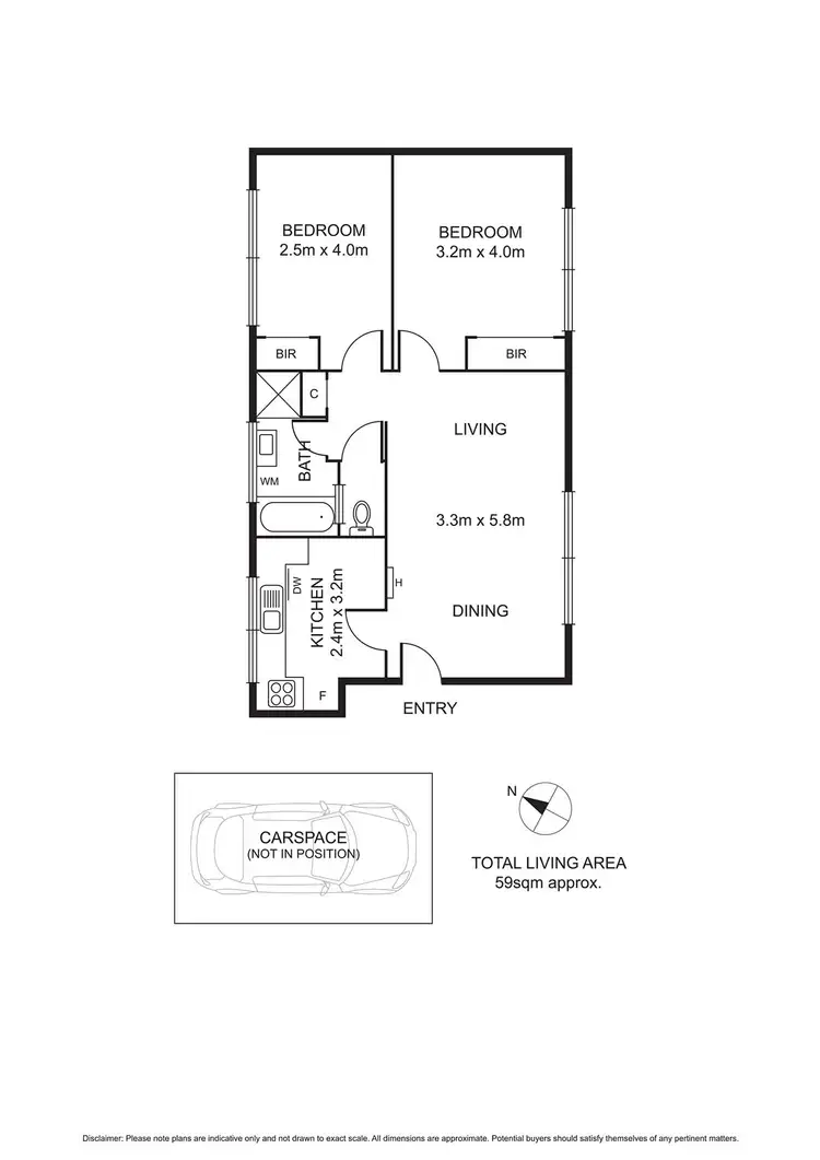 Floorplan of Homely apartment listing, 3/85 Merton Street, Albert Park VIC 3206