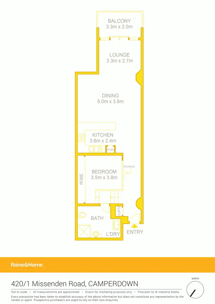 Floorplan of Homely apartment listing, 420/1 Missenden Road, Camperdown NSW 2050