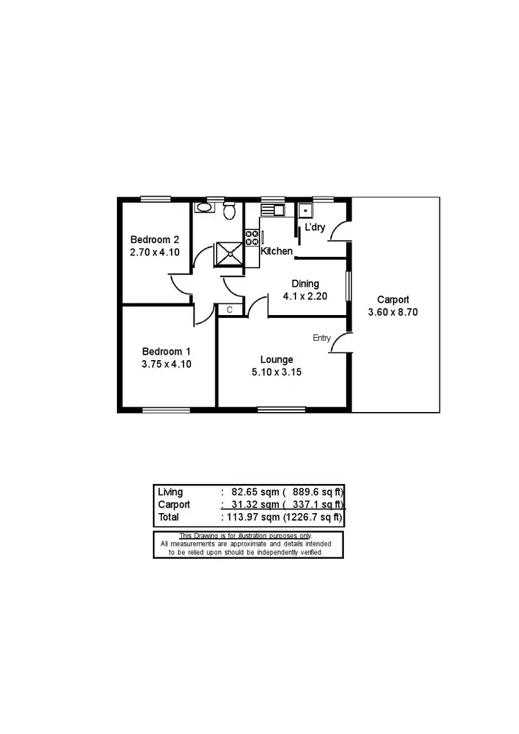 Floorplan of Homely house listing, Unit 11 52 Homburg Drive, Murray Bridge SA 5253