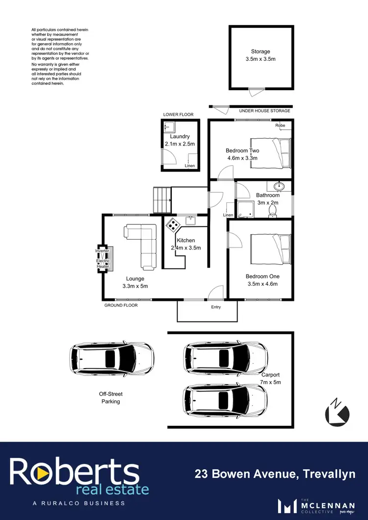 Floorplan of Homely house listing, 23 Bowen Ave, Trevallyn TAS 7250