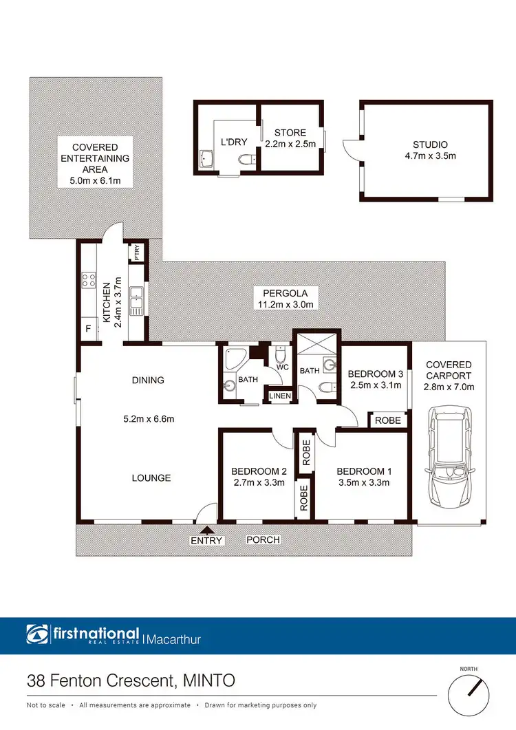 Floorplan of Homely house listing, 38 Fenton Crescent, Minto NSW 2566