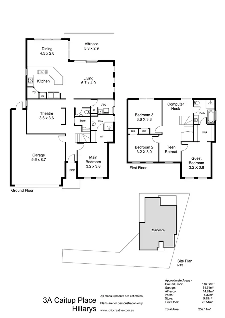 Floorplan of Homely house listing, 3A Caitup Place, Hillarys WA 6025