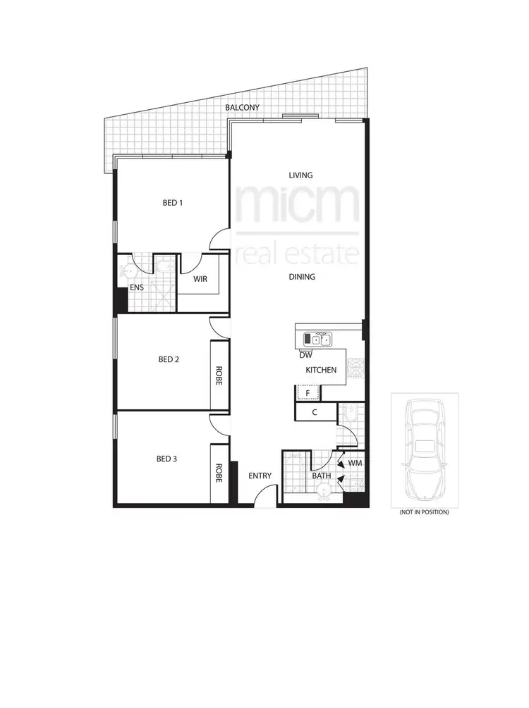 Floorplan of Homely apartment listing, 67/418 St Kilda Road, Melbourne VIC 3004