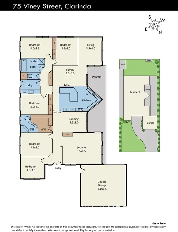 Floorplan of Homely house listing, 75 Viney Street, Clarinda VIC 3169