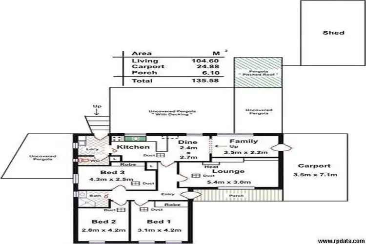 Floorplan of Homely house listing, 3 Tarnham Road, Seacombe Heights SA 5047
