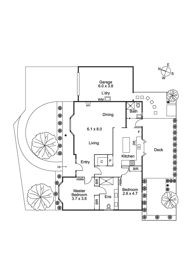 Floorplan of Homely townhouse listing, 2/2-4 Wellington Street, Mornington VIC 3931