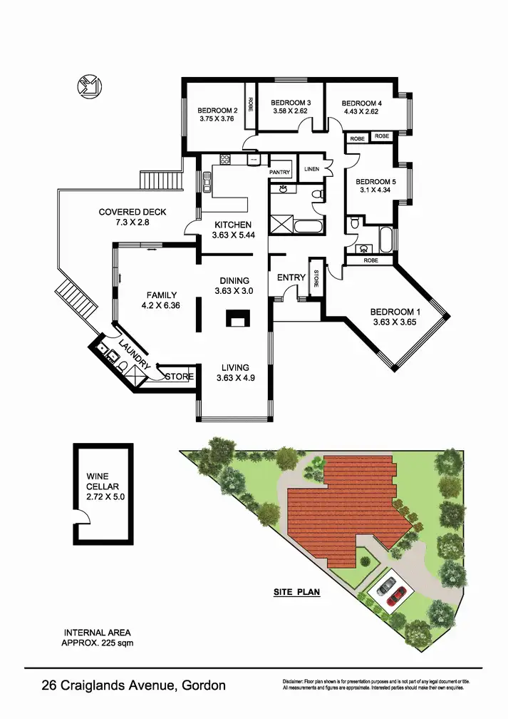 Floorplan of Homely house listing, 26 Craiglands Av, Gordon NSW 2072