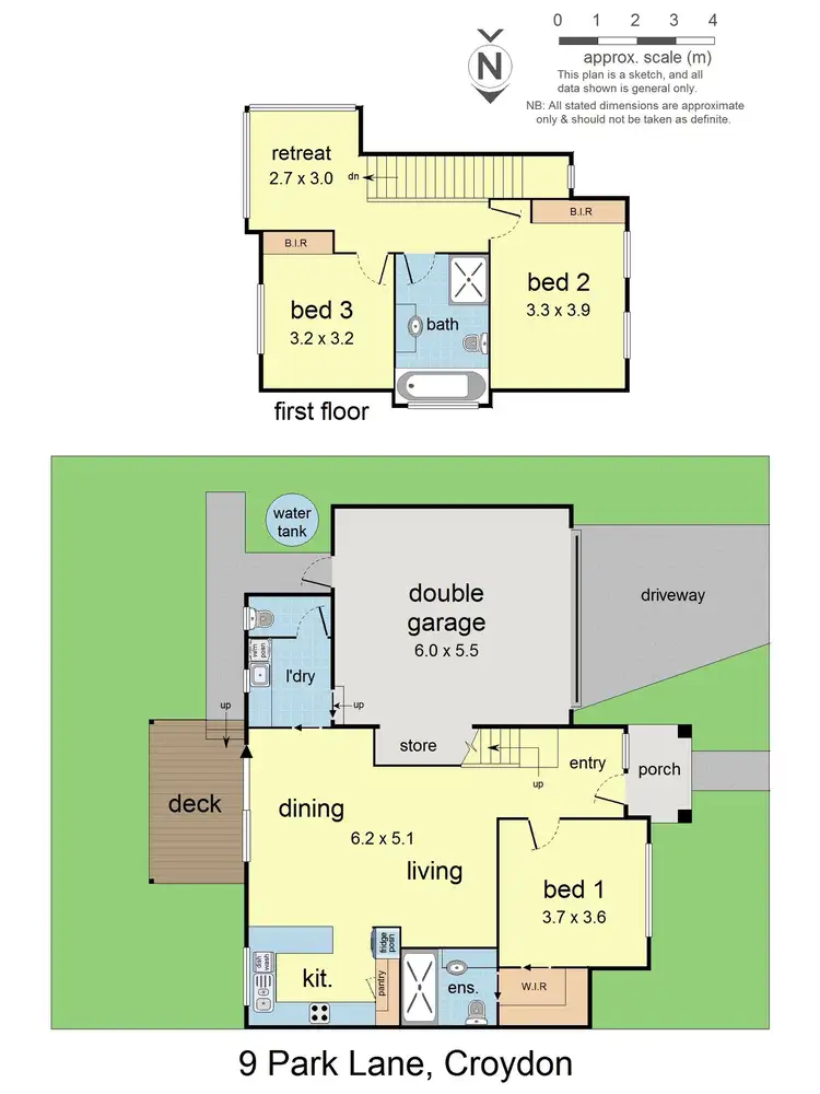 Floorplan of Homely house listing, 9 Park Lane, Croydon VIC 3136