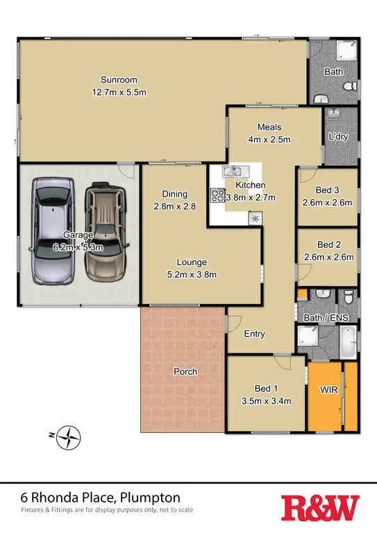 Floorplan of Homely house listing, 6 Rhonda Place, Plumpton NSW 2761
