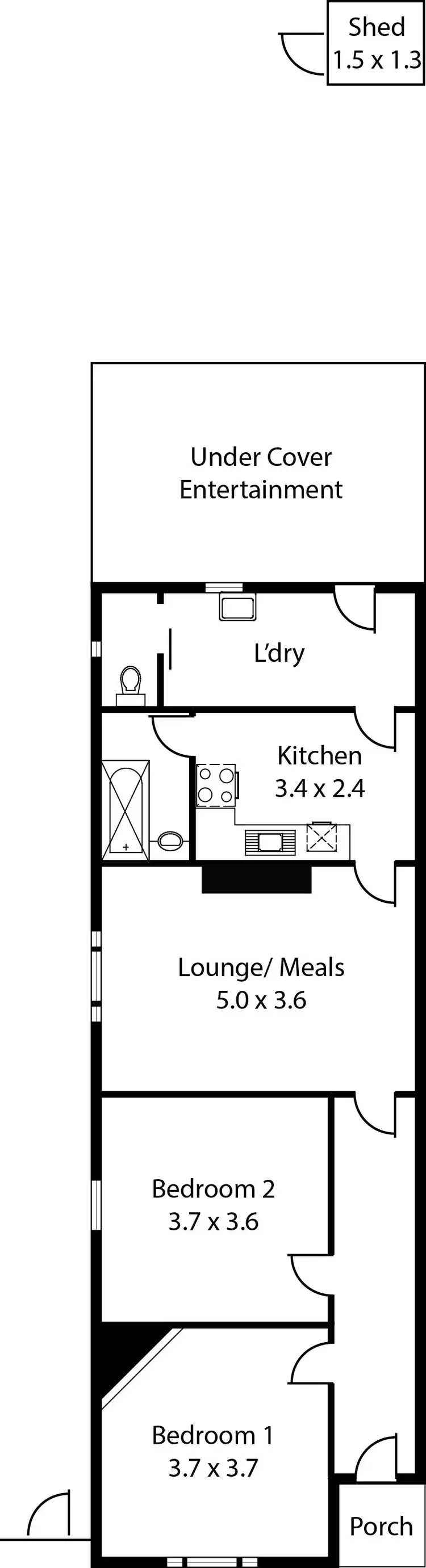 Floorplan of Homely house listing, 33 Hazel Terrace, Henley Beach South SA 5022