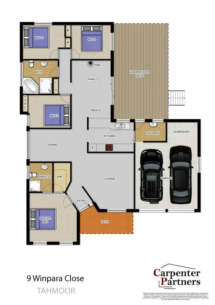 Floorplan of Homely house listing, 9 Winpara Close, Tahmoor NSW 2573