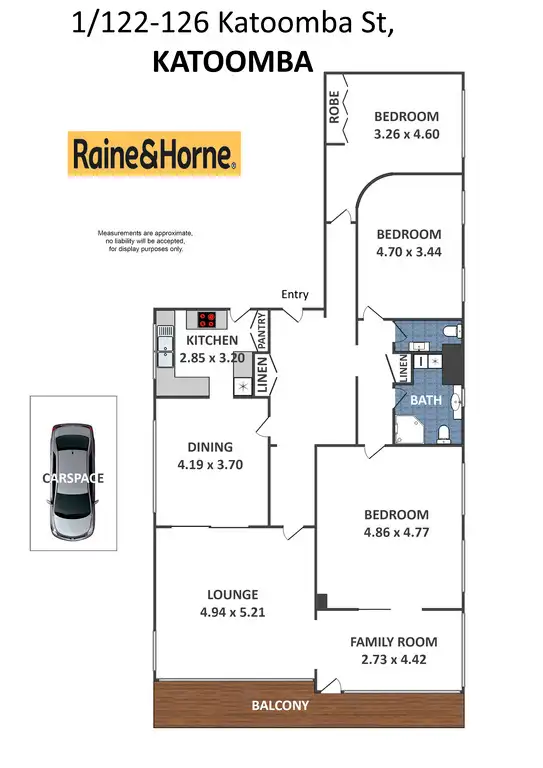 Floorplan of Homely apartment listing, 1/122-126 KATOOMBA STREET, Katoomba NSW 2780