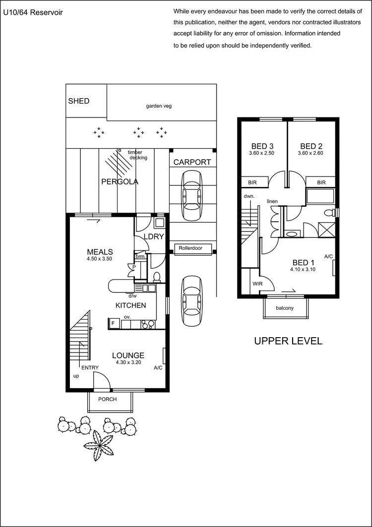 Floorplan of Homely house listing, 10/64 Reservoir Road, Paradise SA 5075