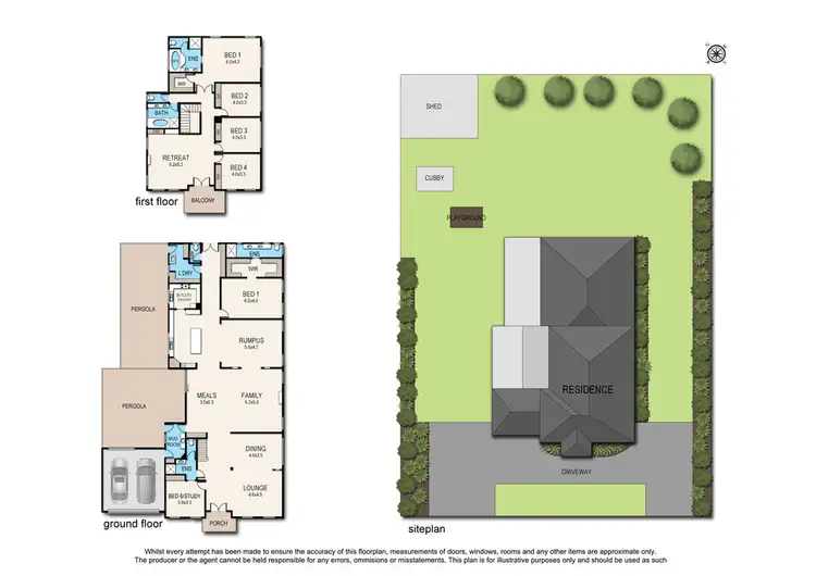 Floorplan of Homely house listing, 4 Roselea Place, Narre Warren North VIC 3804