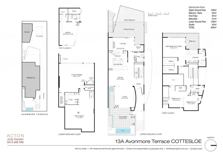 Floorplan of Homely house listing, 13A Avonmore Terrace, Cottesloe WA 6011