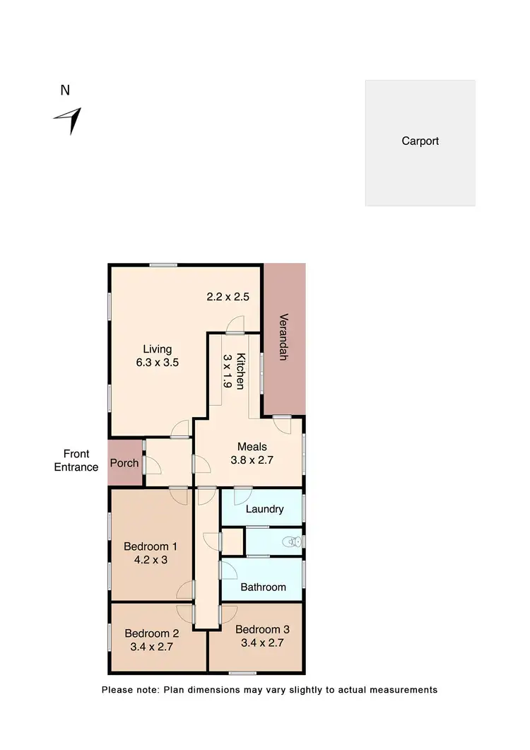 Floorplan of Homely house listing, 26 Cypress Avenue, Wendouree VIC 3355