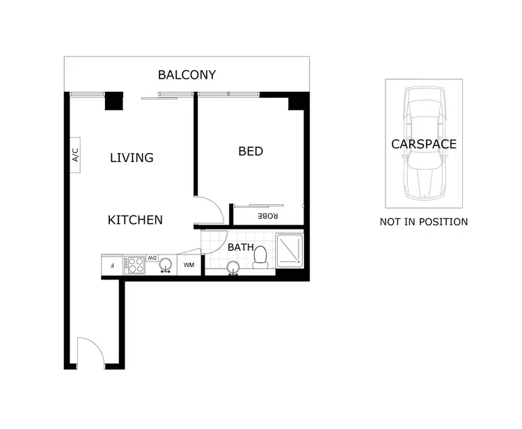 Floorplan of Homely apartment listing, 607/77 River Street, South Yarra VIC 3141