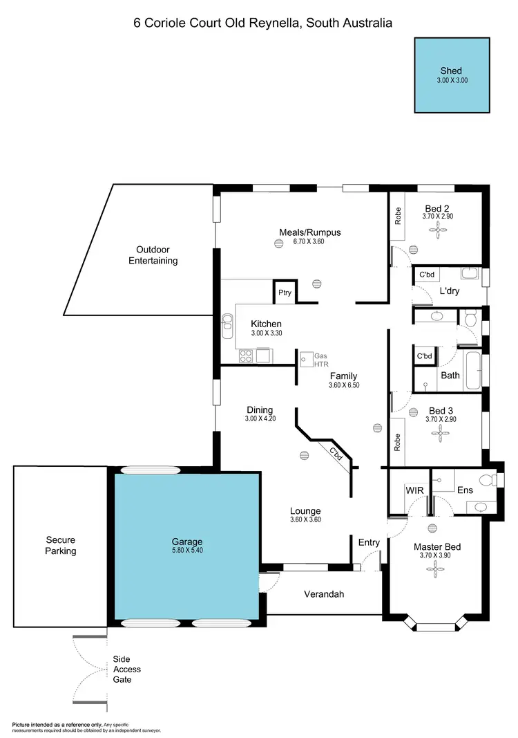 Floorplan of Homely house listing, 6 Coriole Court, Old Reynella SA 5161