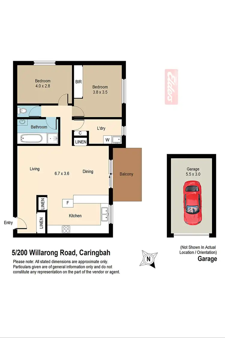 Floorplan of Homely unit listing, 5/200 Willarong Road, Caringbah NSW 2229