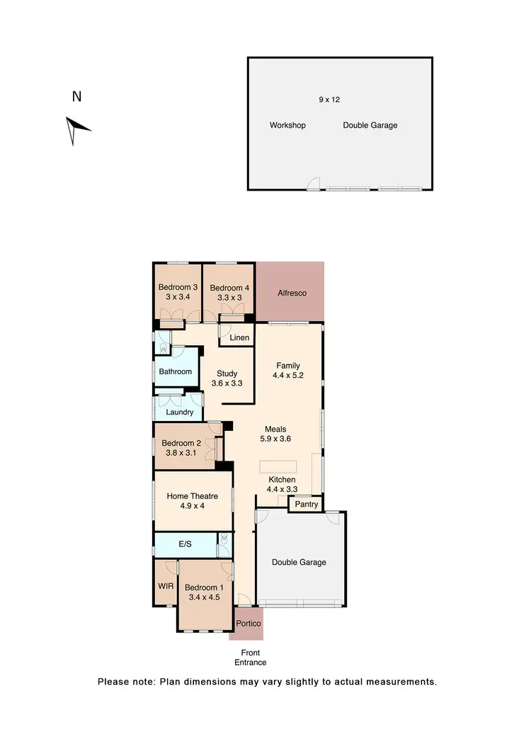 Floorplan of Homely house listing, 6 Myrtle Grove Road, Ballan VIC 3342