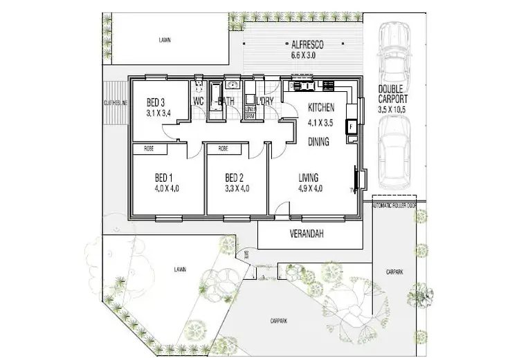 Floorplan of Homely house listing, 20 Hartley Road, Flinders Park SA 5025