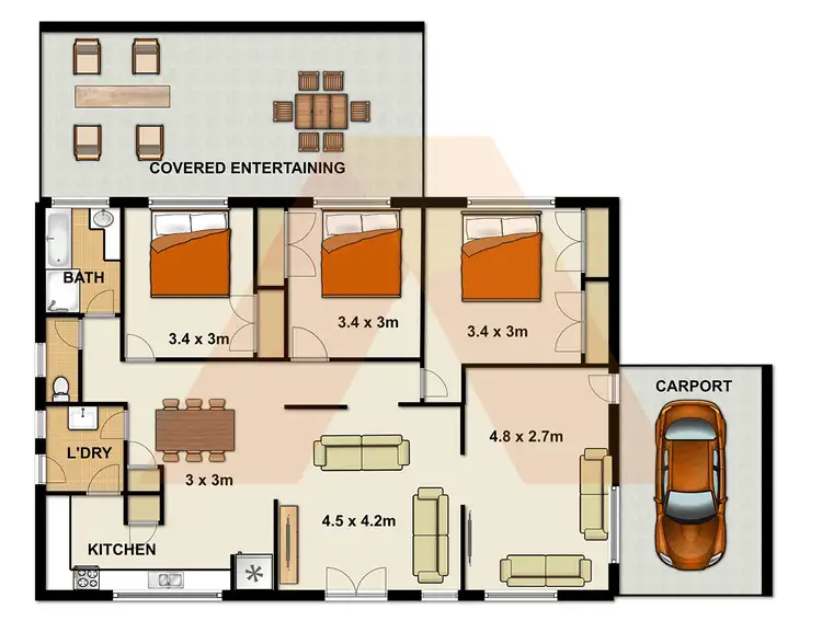 Floorplan of Homely house listing, 45 Gladewood Drive, Daisy Hill QLD 4127