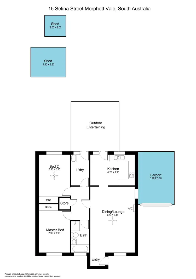 Floorplan of Homely house listing, 15 Selina Street, Morphett Vale SA 5162