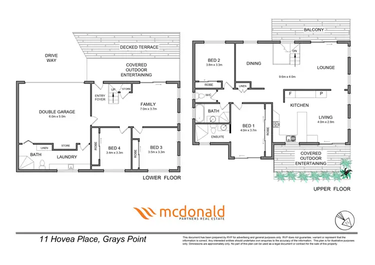 Floorplan of Homely house listing, 11 Hovea Place, Grays Point NSW 2232