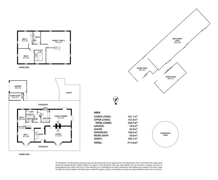 Floorplan of Homely rural property listing, 460 Tugwell Road, Victor Harbor SA 5211