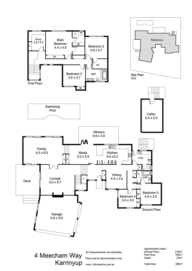 Floorplan of Homely house listing, 4 Meecham Way, Karrinyup WA 6018