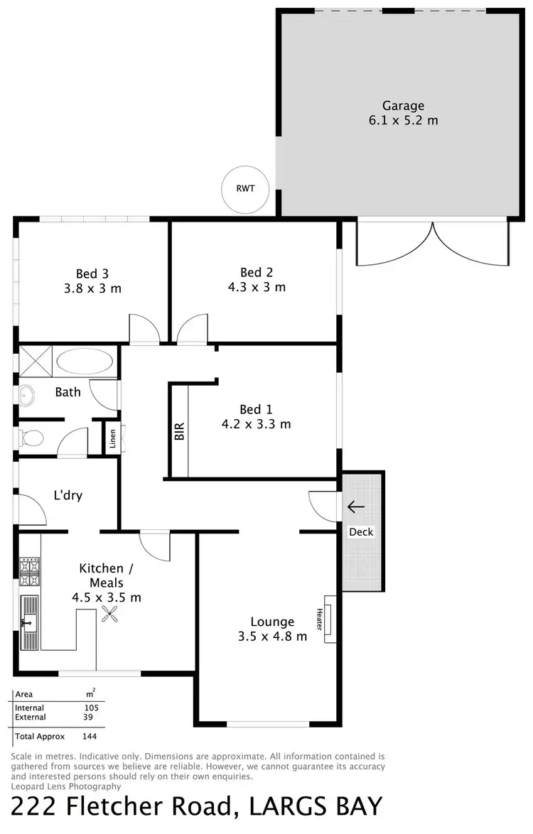 Floorplan of Homely house listing, 222 Fletcher Road, Largs Bay SA 5016