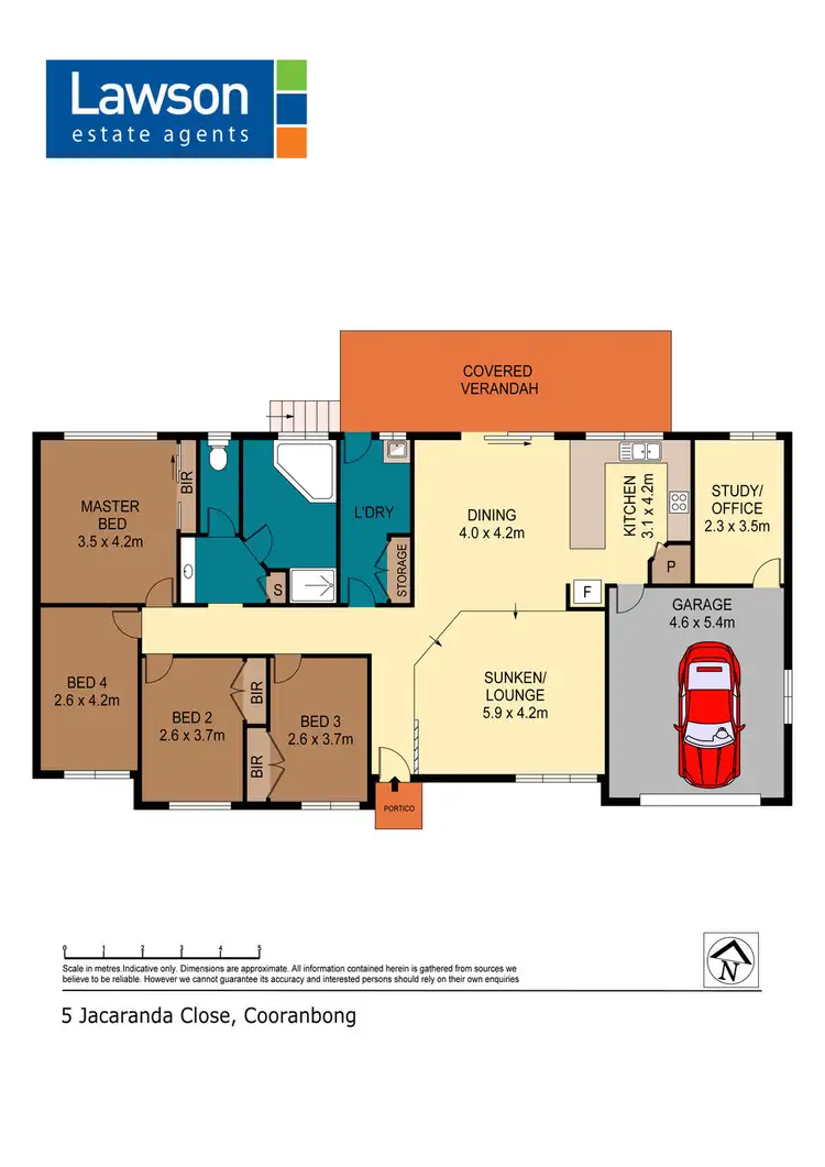 Floorplan of Homely house listing, 5 Jacaranda Close, Cooranbong NSW 2265
