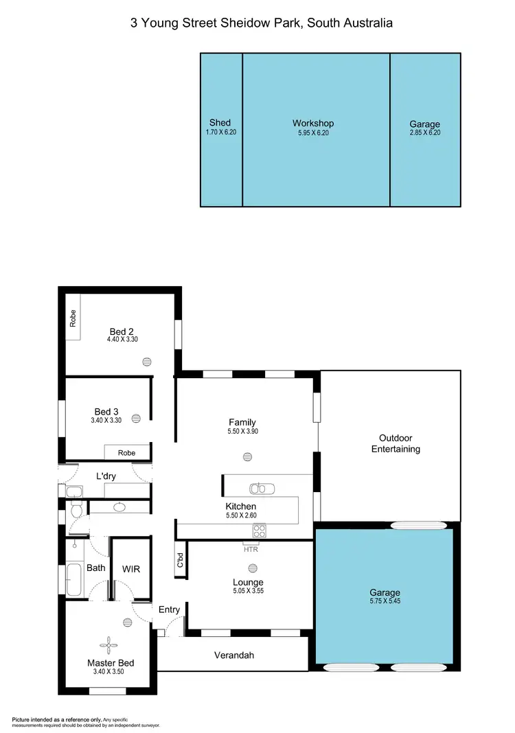 Floorplan of Homely house listing, 3 Young Street, Sheidow Park SA 5158