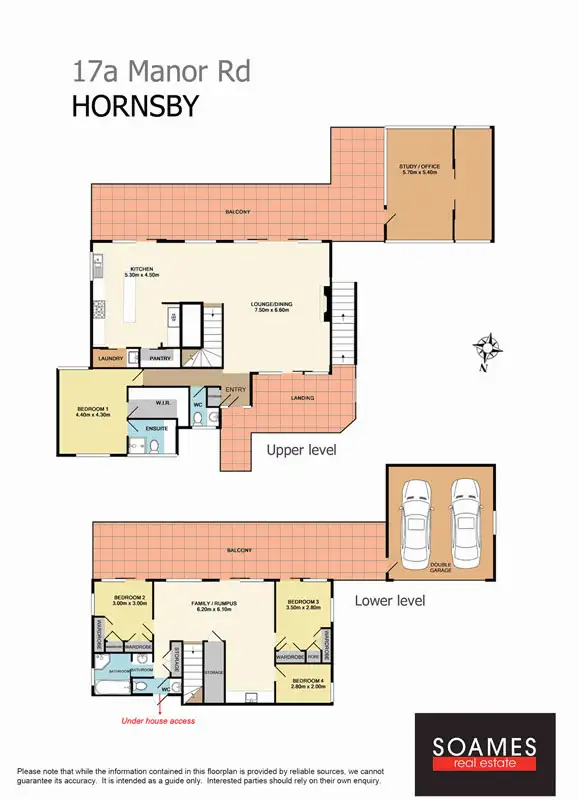 Floorplan of Homely house listing, 17A Manor Road, Hornsby NSW 2077