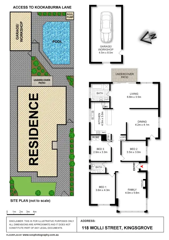 Floorplan of Homely house listing, 118 Wolli Street, Kingsgrove NSW 2208