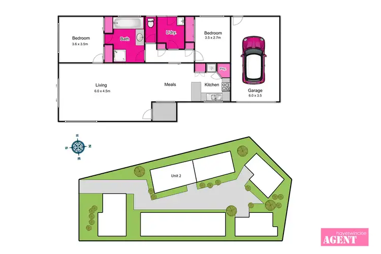 Floorplan of Homely unit listing, 2/1 Bourbon Way, Waurn Ponds VIC 3216