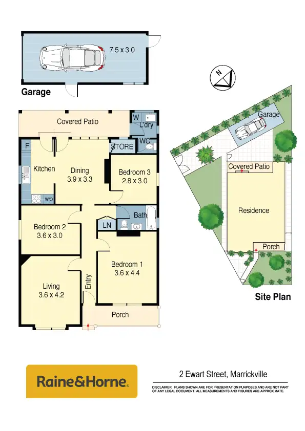 Floorplan of Homely house listing, 2 Ewart Street, Marrickville NSW 2204