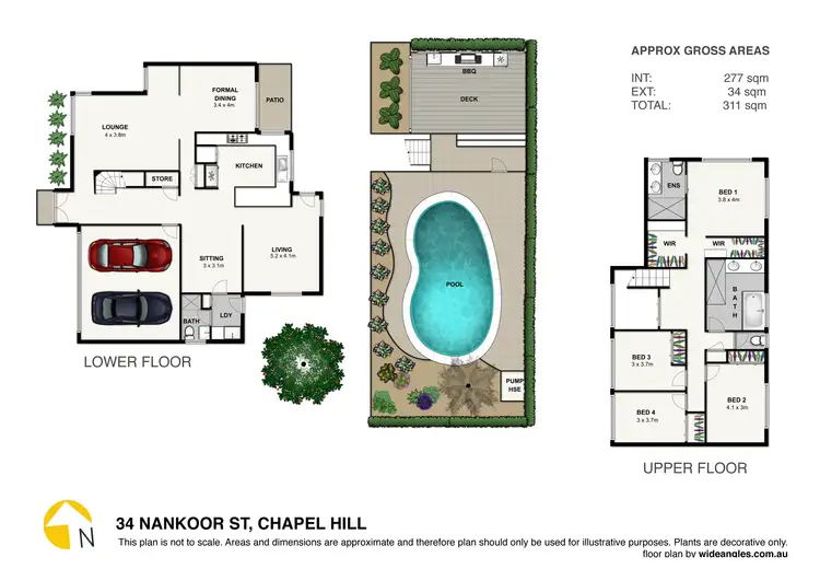 Floorplan of Homely house listing, 34 Nankoor Street, Chapel Hill QLD 4069