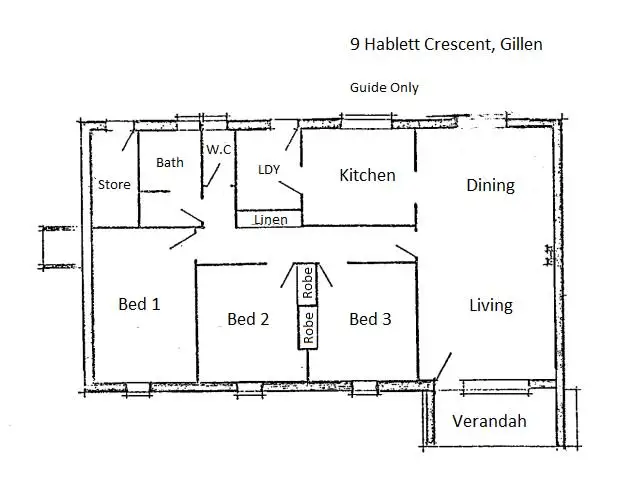 Floorplan of Homely house listing, 9 HABLETT CRESCENT, Gillen NT 870