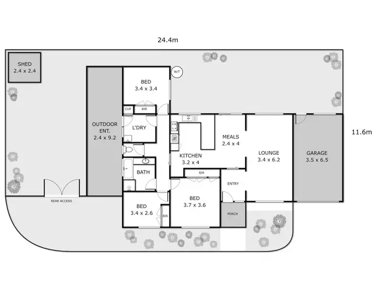 Floorplan of Homely house listing, 74A Pasley Street, Sunbury VIC 3429