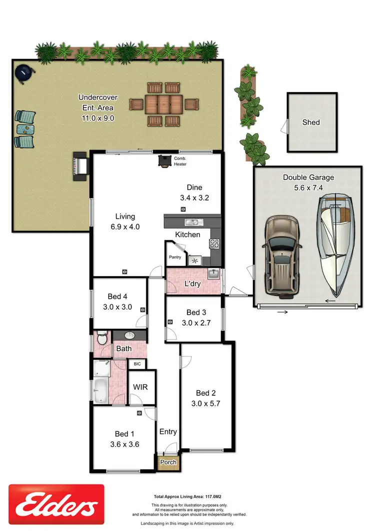 Floorplan of Homely house listing, 167 Newell Avenue, Middleton SA 5213