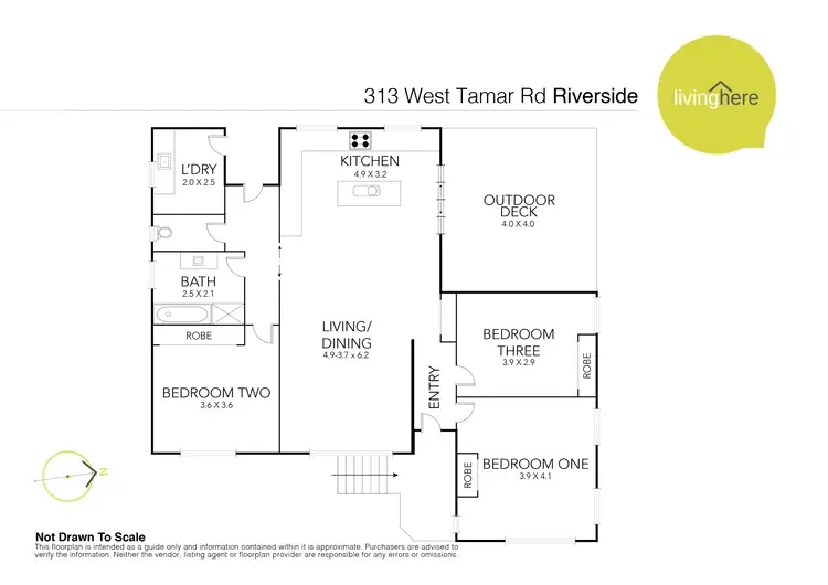 Floorplan of Homely house listing, 1/313 West Tamar Road, Riverside TAS 7250