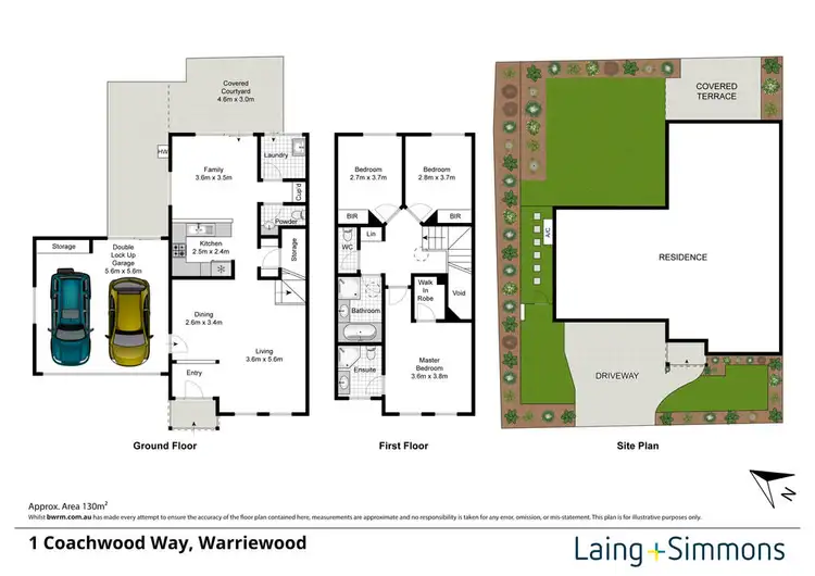 Floorplan of Homely townhouse listing, 1 Coachwood Way, Warriewood NSW 2102