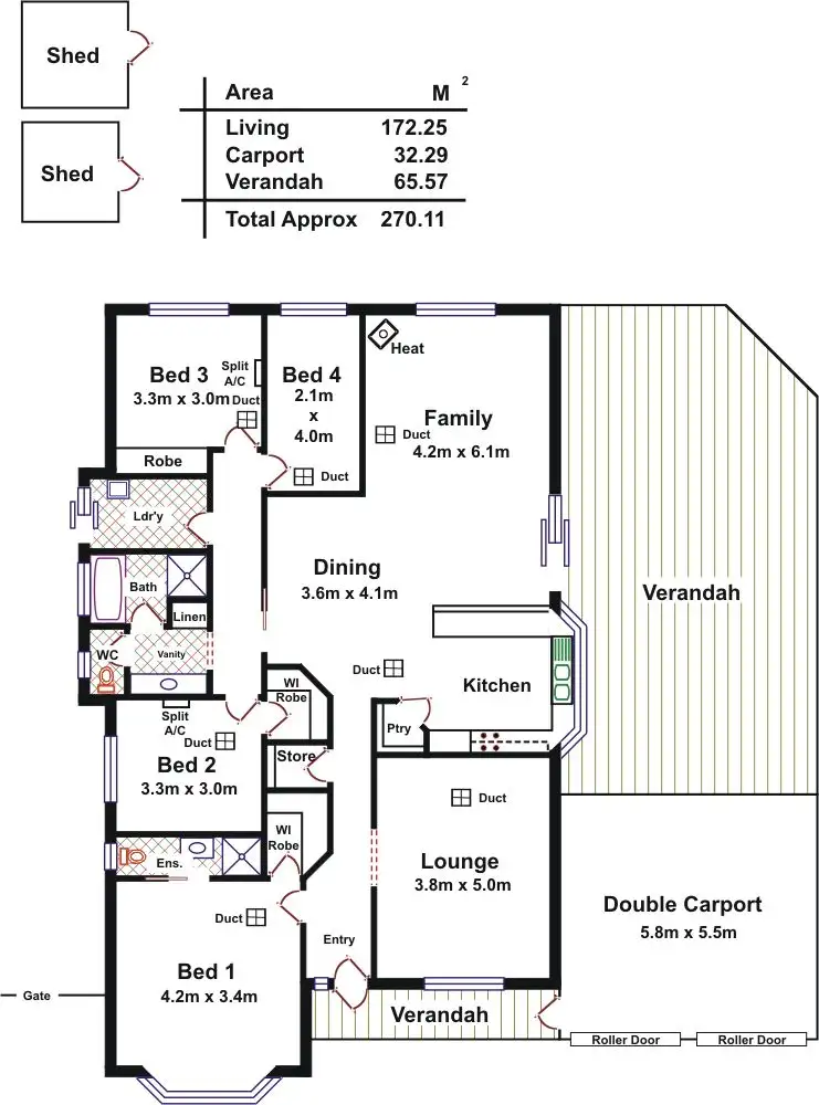 Floorplan of Homely house listing, 5 Newhaven Drive, Craigmore SA 5114