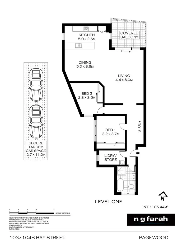 Floorplan of Homely apartment listing, 103/104B Bay Street, Pagewood NSW 2035