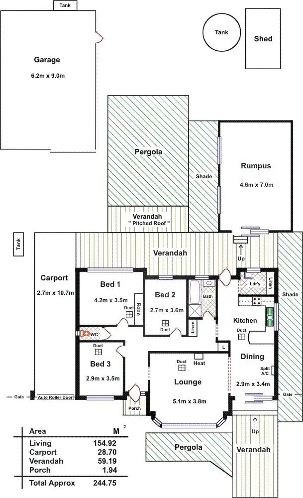 Floorplan of Homely house listing, 72 Goodall Crescent, Salisbury SA 5108