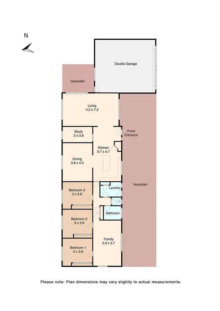 Floorplan of Homely house listing, 15 Watts Court, Ross Creek VIC 3351